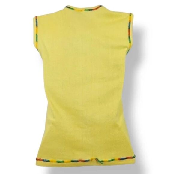 Vintage Rare 1980 U.S. Nationals NHRA Indianapolis Raceway Top in Yellow Size S - Picture 4 of 7